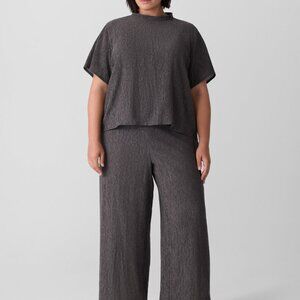 Eileen Fisher 2 piece Woven Plissé outfit.
